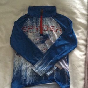 Spyder boy ski base layer top size small(EUC)